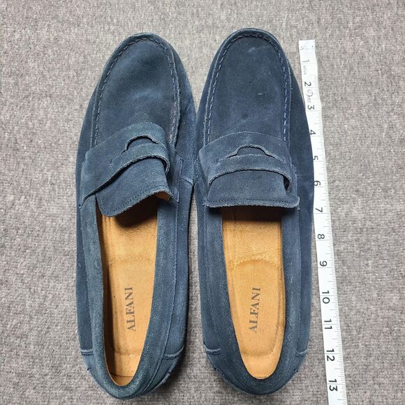Alfani Shoes Mens Size 12 Sawyer Penny Loafers Suede Casual‎ Slip On Moc Toe - Picture 8 of 8